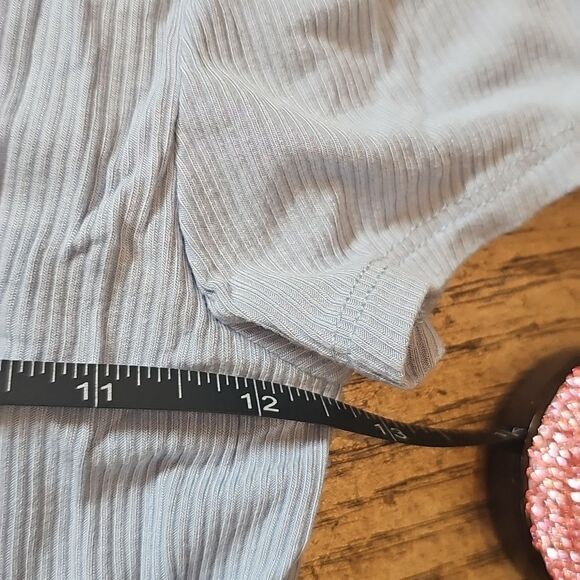 Light blue ribbed bodysuit size M - Picture 4 of 9